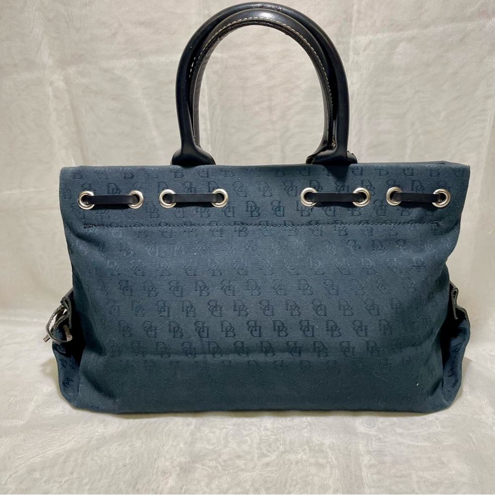 Dooney & Bourke Mini Tassel Tote and Wristlet,  Signature Black Canvas - Picture 3 of 14